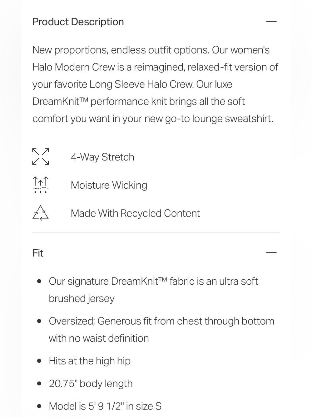 NWOT Vuori Halo Modern Crew Sz S - Picture 5 of 5